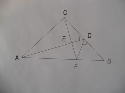 等腰直角三角形,d是bc中点,cf垂直ad于e点,求证图示两个角相等.