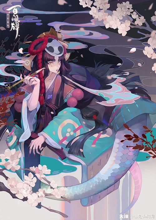 百闻牌原画】清姬篇_阴阳师:百闻牌 | 大神