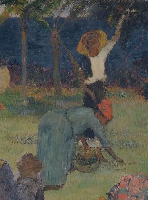 保罗·高更(paul gauguin)油画作品马提尼克的芒果the mango trees