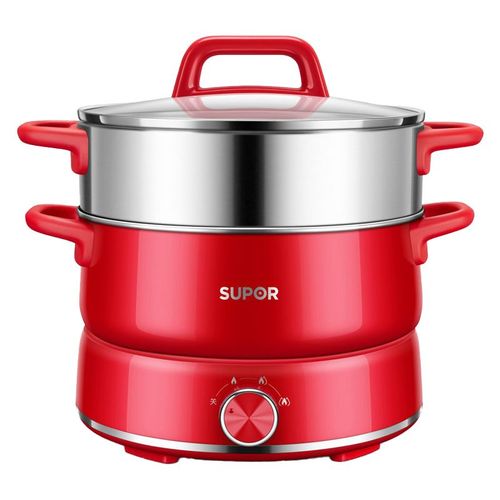 苏泊尔多功能蒸煮一体多用料理锅家用电火锅分体式电煮锅22ykx55a