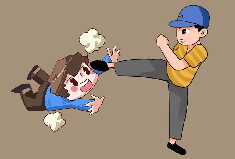 各种打人图片_搞笑揍人打架_动态踢人图片_表情党