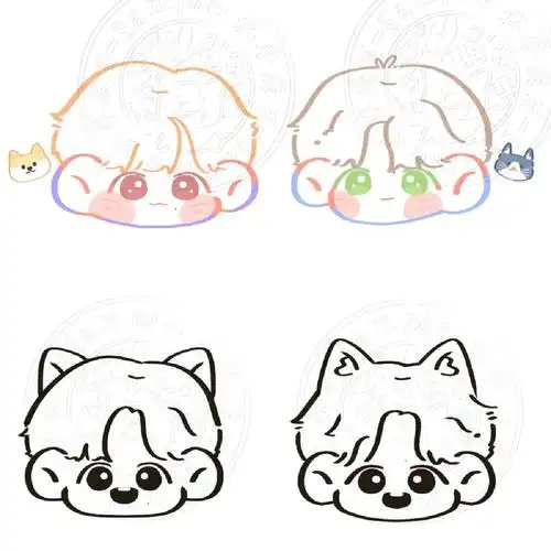 白菜价约稿  #稿件展示  #客单展示  #王一博  #肖战  #博君一笑