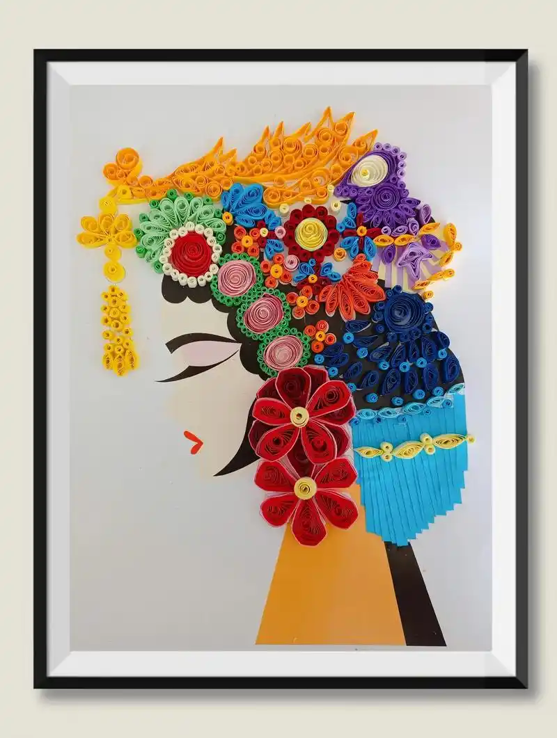 衍纸手工戏曲人物