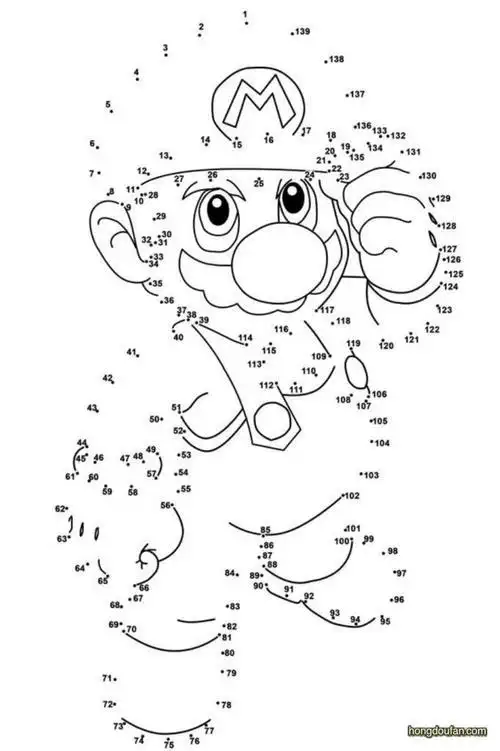 数字连线简笔画无水印数字连线简笔画1到20连线简笔画