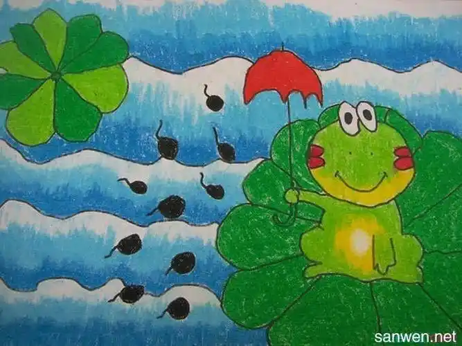 简单小学生绘画作品图片