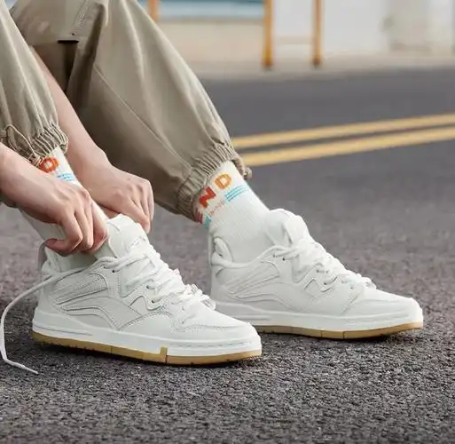 李宁板鞋男女2022夏季新款惟吾pro白生胶低帮运动休闲鞋