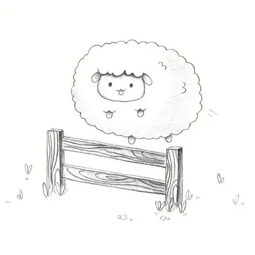 铅笔素描教程呆萌小动物跨栏小羊