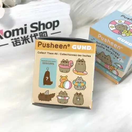 pusheen胖吉猫盲盒娃娃玩具小号猫咪挂饰公仔毛绒毛绒布艺类玩具