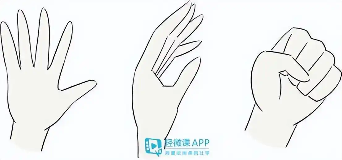 漫画入门手部画法