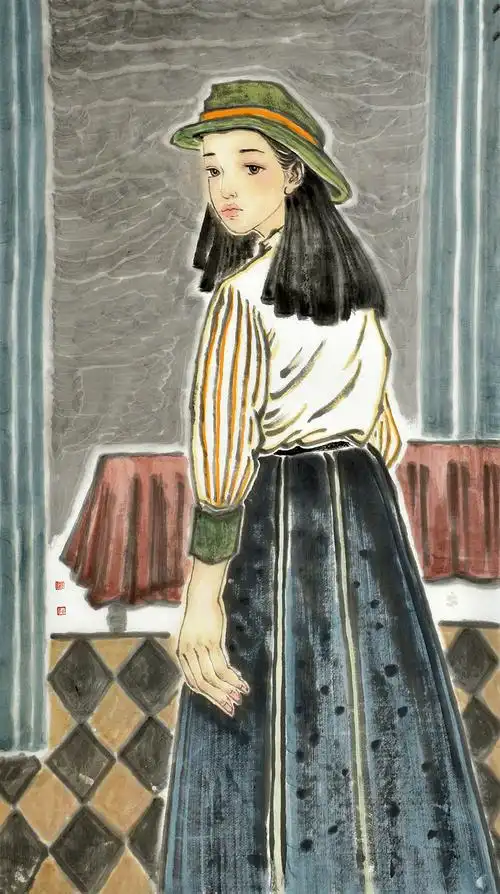 刘帅人物画赏析:细腻描摹的青春形象,艺术渲染的时代符号