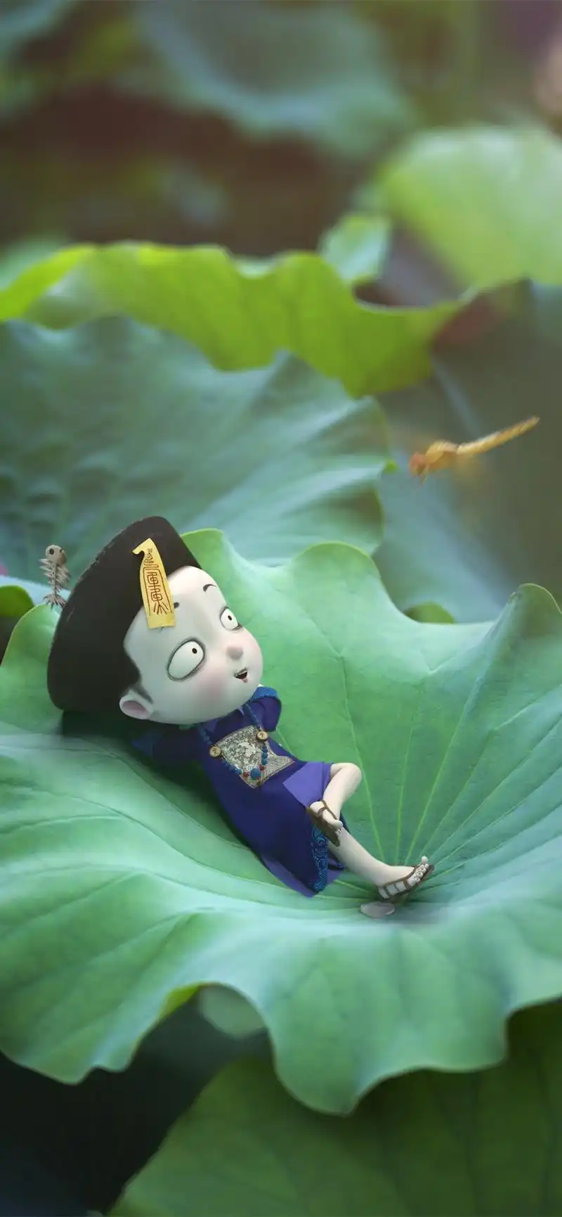 僵小鱼可爱形象手机壁纸