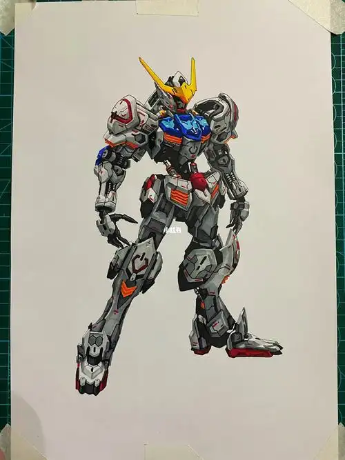 马克笔高达巴巴托斯完成