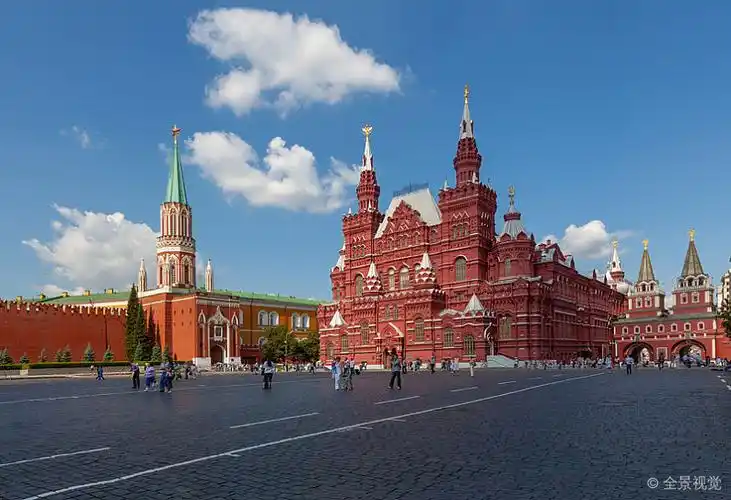 莫斯科红场俄罗斯国家历史博物馆_高清图片_全景视觉
