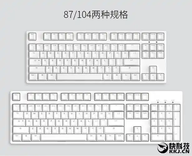 104键(型号g104)两种,黑,红,茶,青四种樱桃原厂常用轴体可选,键盘背光