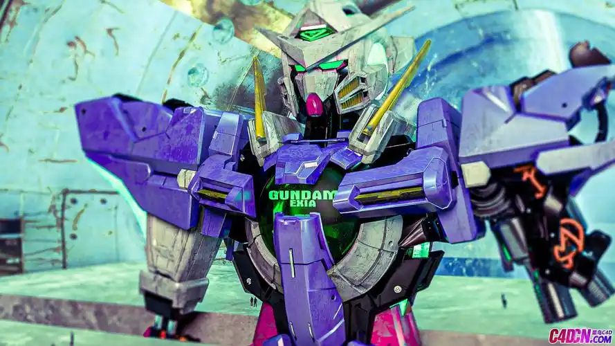 高达00exia能天使高精度半身模型