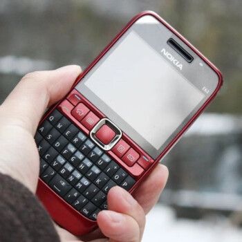 诺基亚e63移动联通4g直板全键盘按键老人机wifi学生工作备用手机 红色