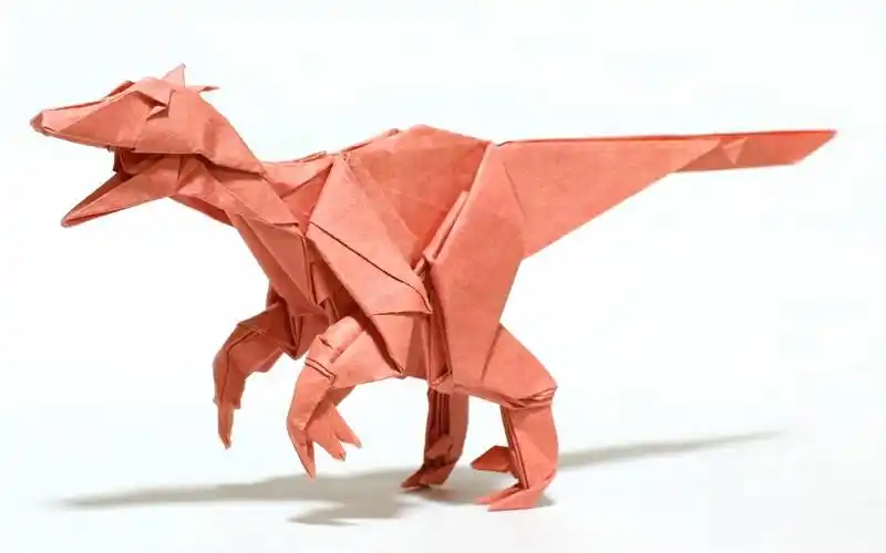【折り紙マイマイ】迅猛龙折纸教程ヴェロキラプトルの折り方