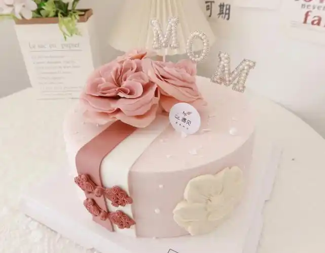 妈妈生日蛋糕翻糖蛋糕