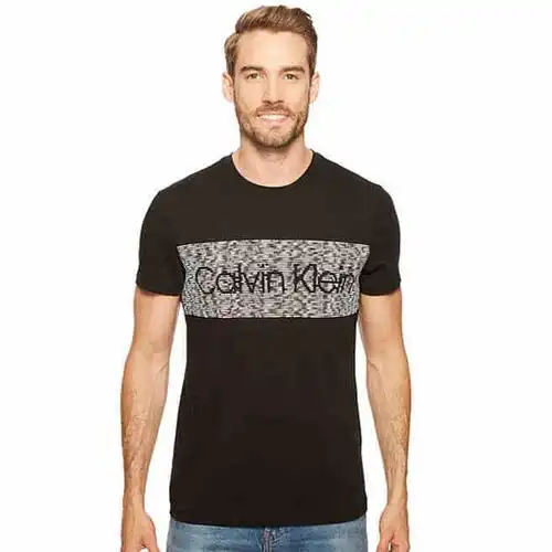 calvin klein/卡尔文克雷恩ck夏季新款男装 时尚男士圆领短袖t恤-t
