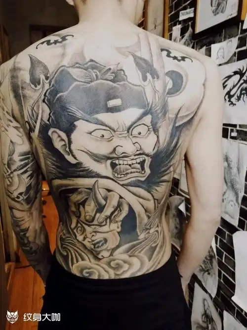 钟馗_纹身图案手稿图片_李晓的纹身作品集