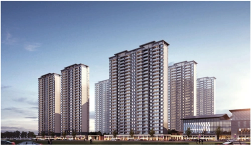 嘉福新天地住宅,商业效果图