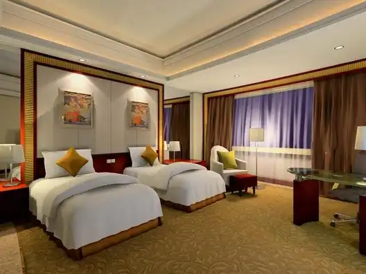 四星级酒店标准客房及商务间装修案例效果图