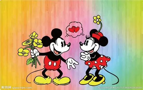 米奇示爱米妮图片