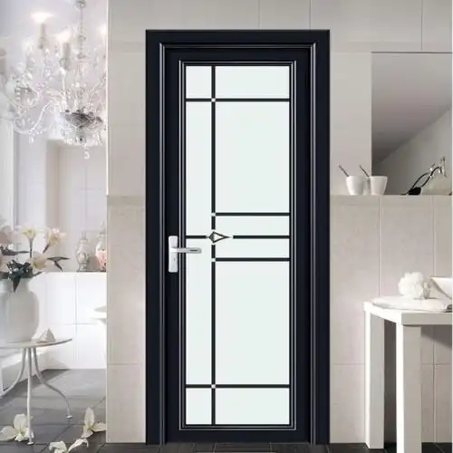 卫生间门厕所门厨房钛镁铝合金简约家用洗手间浴室玻璃厨房平开门