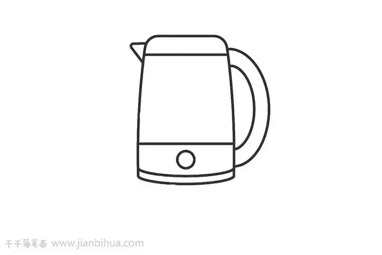 水壶简笔画画法轻松学会