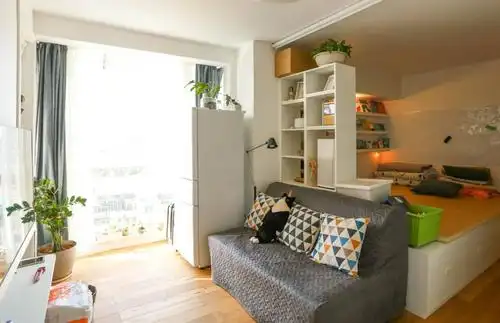 现代简约风格小户型50平房屋客厅装修效果图