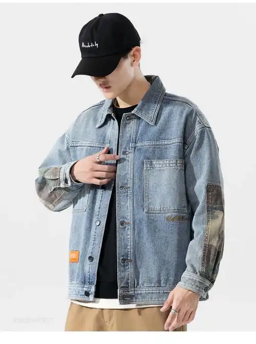 牛仔外套男装春秋季夹克男衣服短外套韩版潮流修身休闲服饰男生秋天工