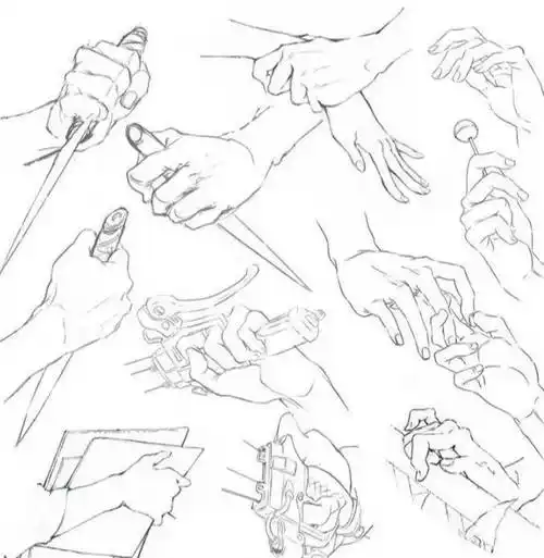 手指怎么画动漫人物手部画法教程