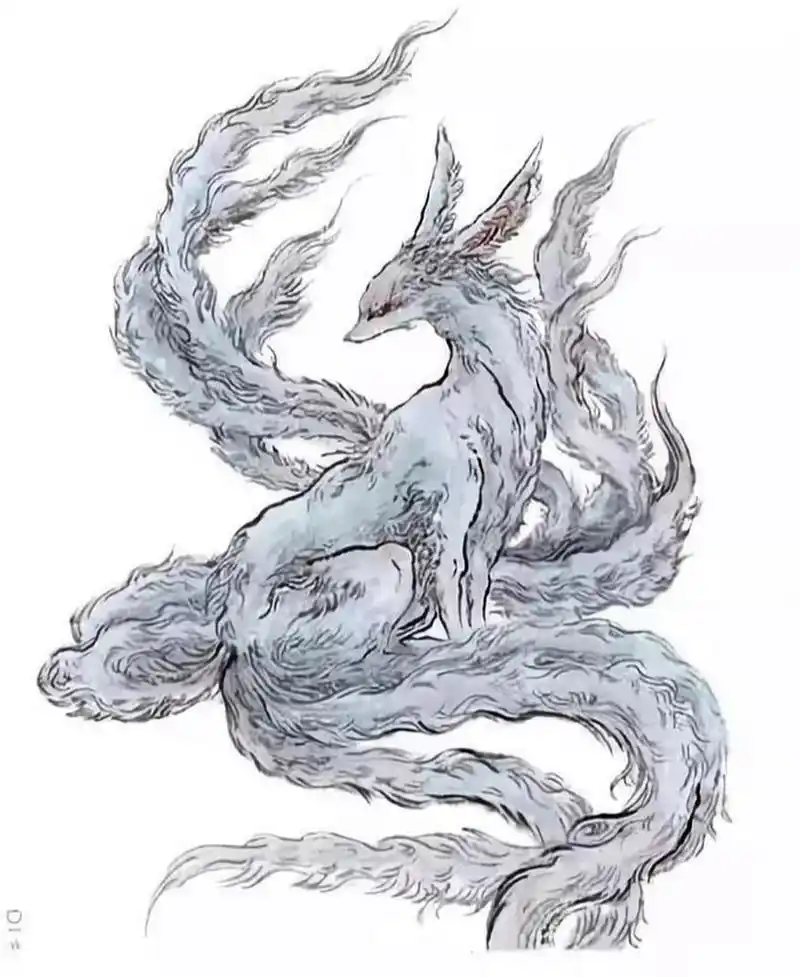 《山海经》-九尾 九尾狐是中国古代神话传说中的神异动物,常用来象征
