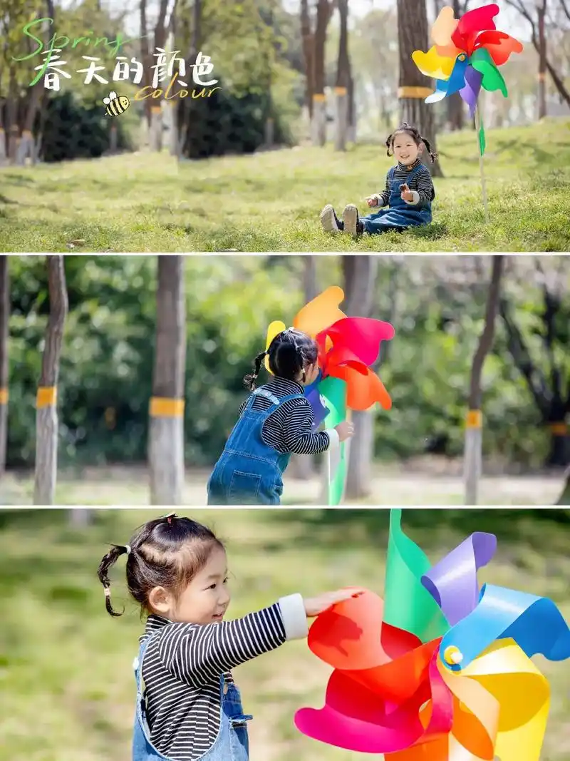 童年大风车宝宝创意照滤镜贴纸教程