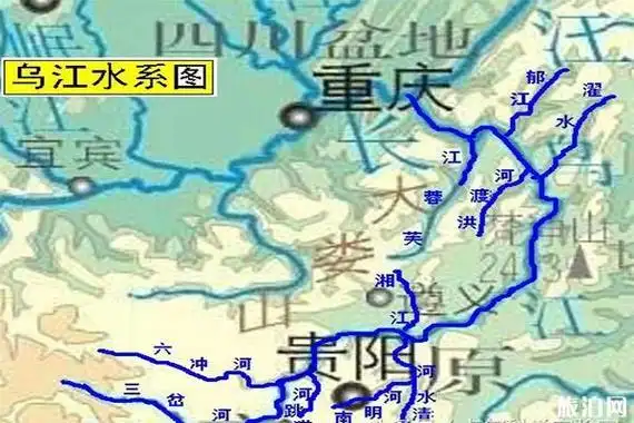 贵州乌江源头在哪河流地图