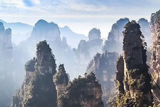 湖南省张家界市武陵源天子山袁家界景区自然景观