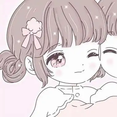 手绘女生闺蜜头像特别可爱