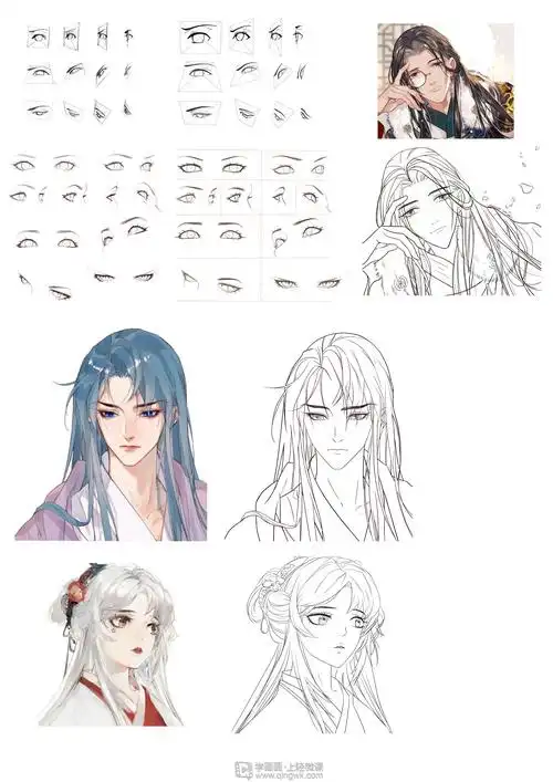 古风插画眼睛的基本画法