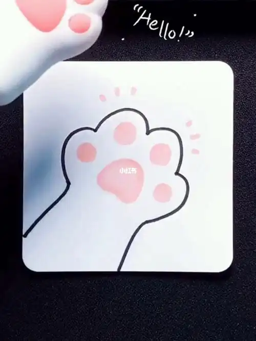 猫咪小爪子简笔画