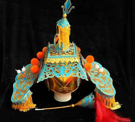 京剧盔头京剧戏曲豫剧服装 耳不闻 将军盔 帅盔八贤王帽将盔太师