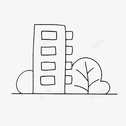 楼房简笔画步骤图手绘手帐简笔画城市建筑常见的20种形煞校园风景简笔