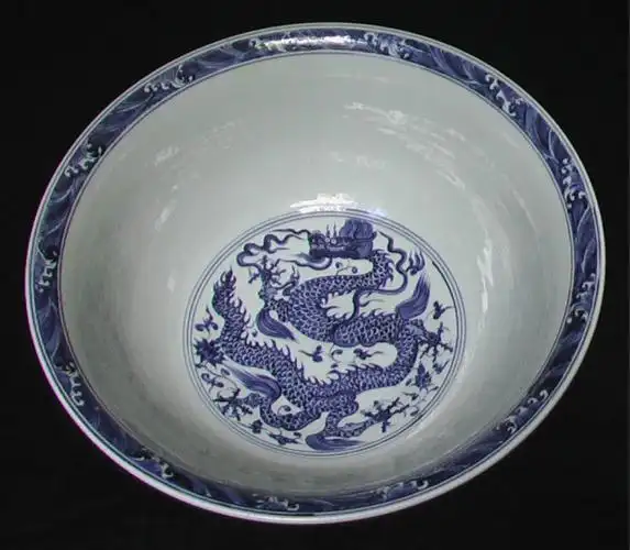 明宣德青花龙纹大碗图片及价格- 芝麻开门收藏网