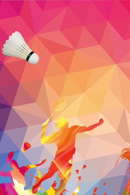 羽毛球老师招聘海报背景素材