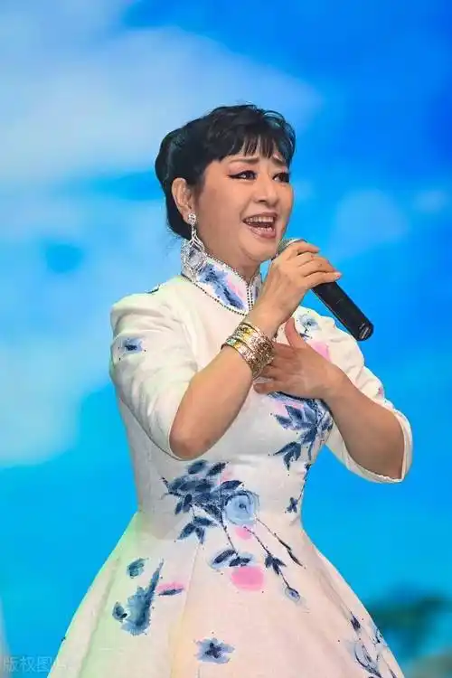 殷秀梅现身活动,一样的发型不变的大蓬裙,却被夸歌美衣服端庄_裙子