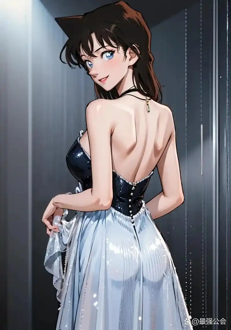 《名侦探柯南》小兰时装穿搭 一,小面积露背简约灵动 露背装一 - 抖音