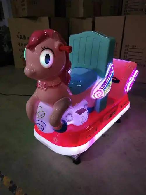 2019新款投币双人小马摇摇车儿童电动摇摆机mp5摇摇马超市外商用