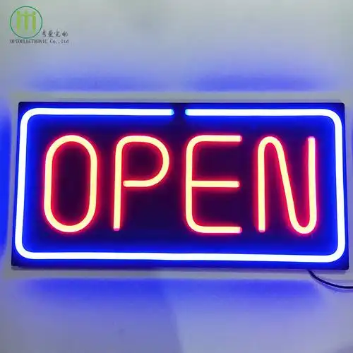 open led霓虹标志硅胶字母广告牌发光装饰灯牌60*30cm