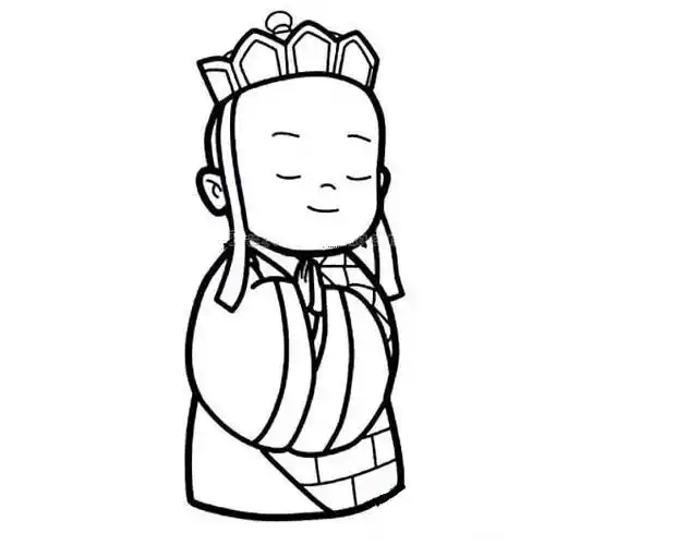 卡通唐僧简笔画图片,图片,简笔画-学笔画
