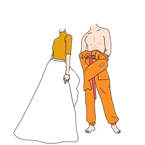 无水印抠图素材情侣双人