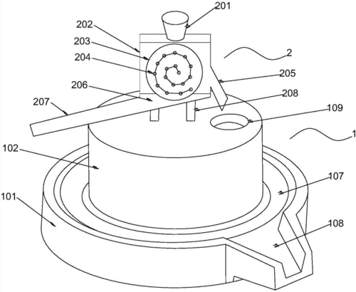 一种脱壳冷榨一体化石磨装置的制作方法
